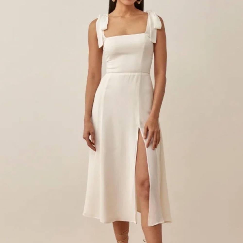 Reformation Twilight Midi Dress in Ivory
